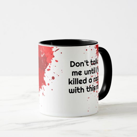 朝の怒り2 マグカップ (正面右)