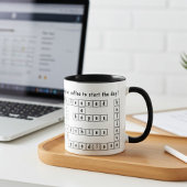 朝の思感動的い、クロスワードパズル マグカップ