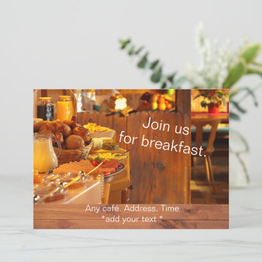 朝の招待カード 招待状 (スタンド正面)