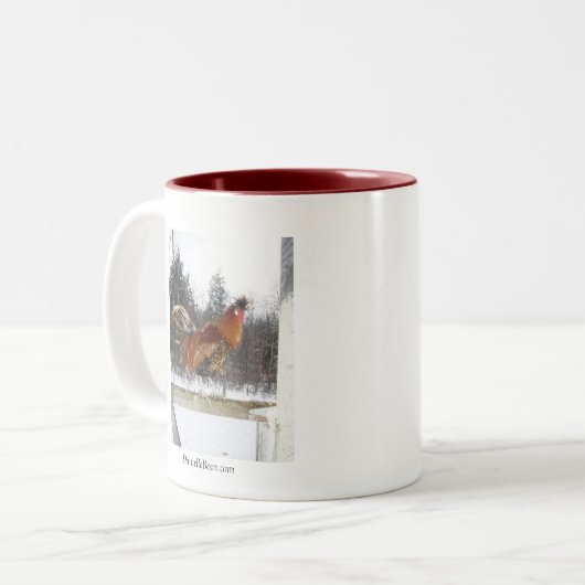 朝の提供のレックスのマグ ツートーンマグカップ (正面左)