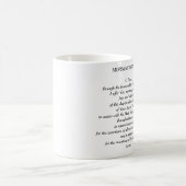 朝の提供の祈りの言葉のマグ コーヒーマグカップ (中央)