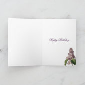 朝の散歩ザシャンゼリゼハピー誕生 カード (内部)