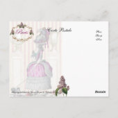 朝の散歩シャンゼリゼ ポストカード (裏面)