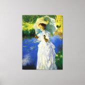 朝の散歩 キャンバスプリント (正面)