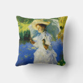 朝の散歩 クッション (裏面)