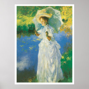 朝の散歩、1888ジョン歌手Sargent ポスター