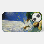 朝の散歩 iPhoneケース (裏面横)