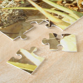 朝の日曜日のパズルの黒猫 ジグソーパズル (側面)