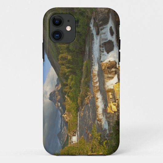 朝の明かりがスワフトカレント滝を迎える Case-Mate iPhoneケース (裏面)