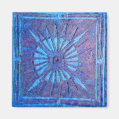 朝の星,青 マグネット (正面)