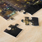 朝の時間のシアトルのスカイラインのイメージ ジグソーパズル (側面)