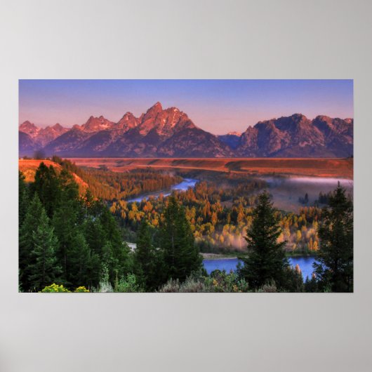 朝の景色 ポスター (正面)