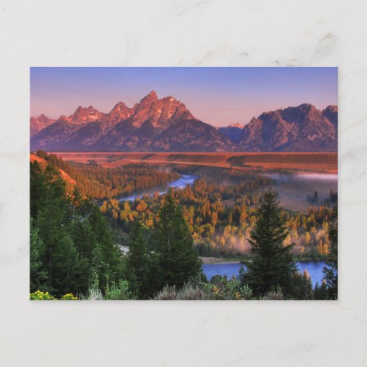 朝の景色 ポストカード (正面)