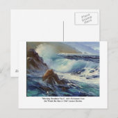 「朝の朝食」はがき ポストカード (正面/裏面)