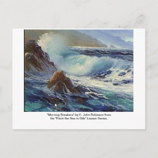 「朝の朝食」はがき ポストカード (正面)