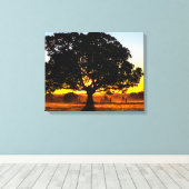 朝の木 キャンバスプリント (インサイチュ (ウッドフロア))