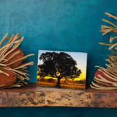 朝の木 フォトプラーク (側面)