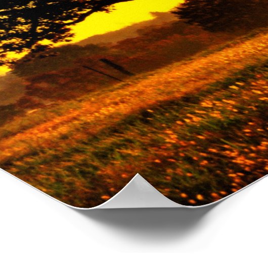 朝の木 ポスター (角)