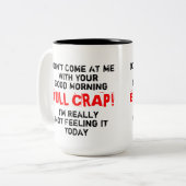 朝の来ようなブルクラップで私を見るな ツートーンマグカップ (正面左)