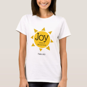 朝の来パームクリスチャンの喜びカスタム Tシャツ