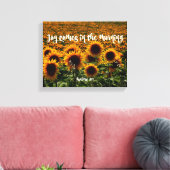 朝の来詩編聖書の聖句の喜び キャンバスプリント (インサイチュ (リビング))