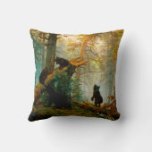 朝の松の木の熊のカッブ・シシュキン クッション (裏面)