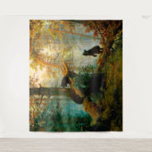 朝の松の木の熊のカッブ・シシュキン タペストリー (正面)