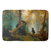 朝の松の木の熊のカッブ・シシュキン バスマット (正面)