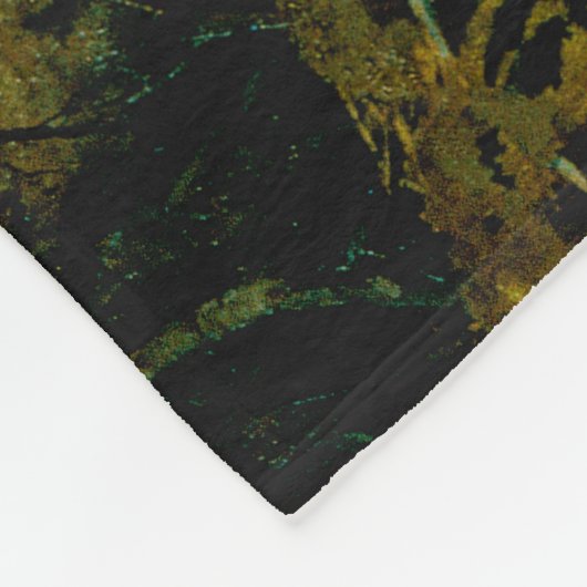 朝の松の木の熊のカッブ・シシュキン フリースブランケット (角)