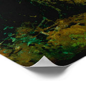 朝の松の木の熊のカッブ・シシュキン ポスター (角)