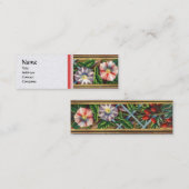 朝の栄光と赤い果実ホワイトパール紙 スキニー名刺 (正面/裏面)