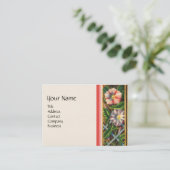 朝の栄光，庭のカート，家庭，ガーデニング 名刺 (スタンド正面)