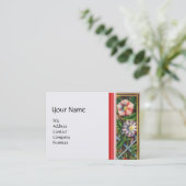 朝の栄光，庭のカート，家庭，ガーデニング 名刺 (スタンド正面)