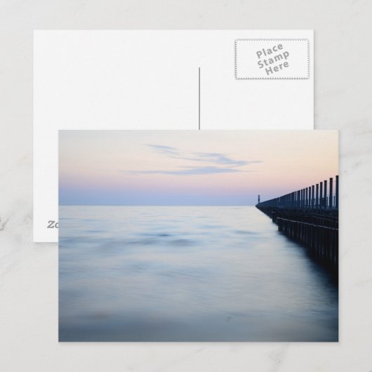 朝の桟橋 ポストカード (正面/裏面)
