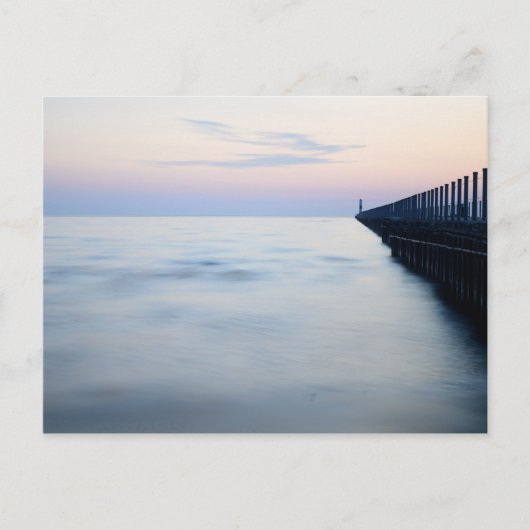 朝の桟橋 ポストカード (正面)