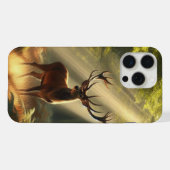 朝の森の鹿 iPhoneケース (裏面横)