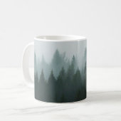 朝の森は山の霧。スプルース コーヒーマグカップ (正面左)