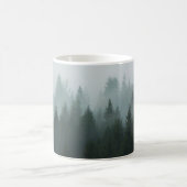 朝の森は山の霧。スプルース コーヒーマグカップ (中央)