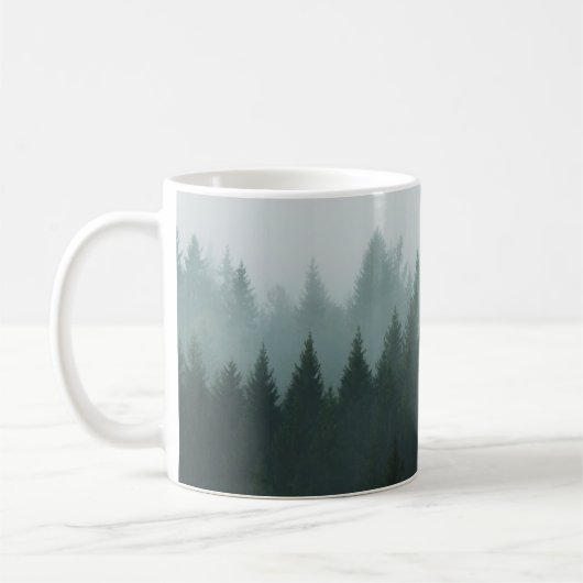 朝の森は山の霧。スプルース コーヒーマグカップ (左)