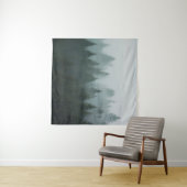 朝の森は山の霧。スプルース タペストリー (インサイチュ(横))