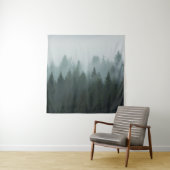 朝の森は山の霧。スプルース タペストリー (インサイチュ)