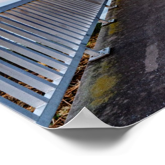 朝の橋 ポスター (角)