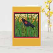 朝の歌 カード (黄色い花)