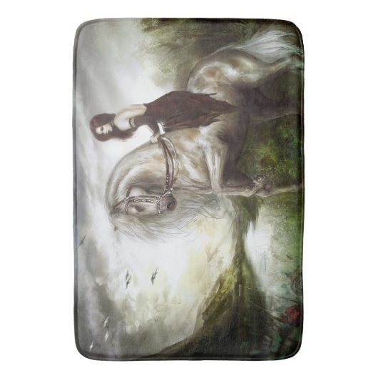 朝の歓迎 バスマット (正面縦)