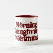 朝の残存物のトリートメント ツートーンマグカップ (中央)