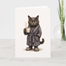 朝の気分の猫カード