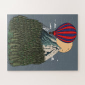 朝の気球に乗る ジグソーパズル (横)