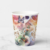 朝の水のカラーアート 紙コップ (右)