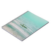 朝の水中で砂の上に白いヒトデ ノートブック (左側)