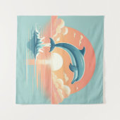 朝の水生バレエ タペストリー (正面(横))